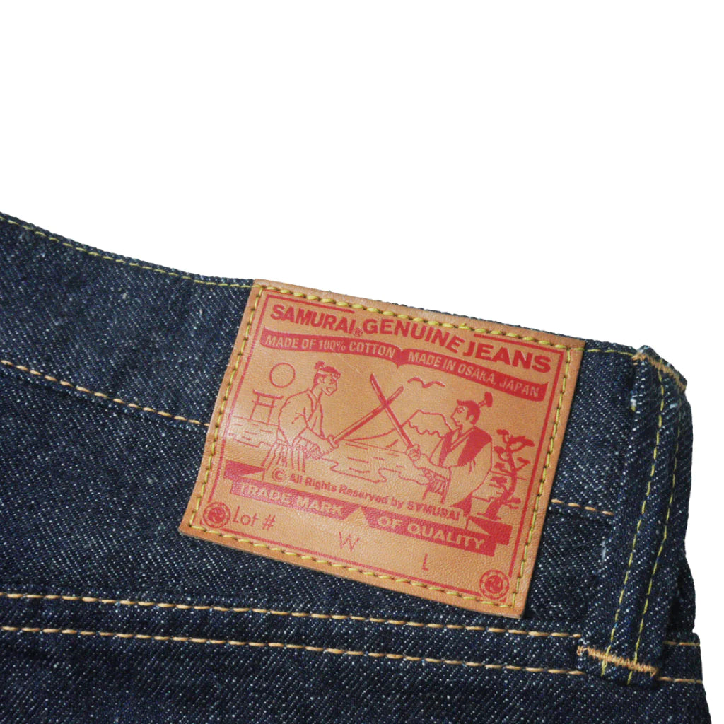 Samurai S510HX 47' Regular Straight Model - 15oz Otokogi Denim - Back Patch Detail