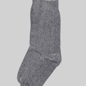 American Trench Sunday Sock in Heather Grey laid flat