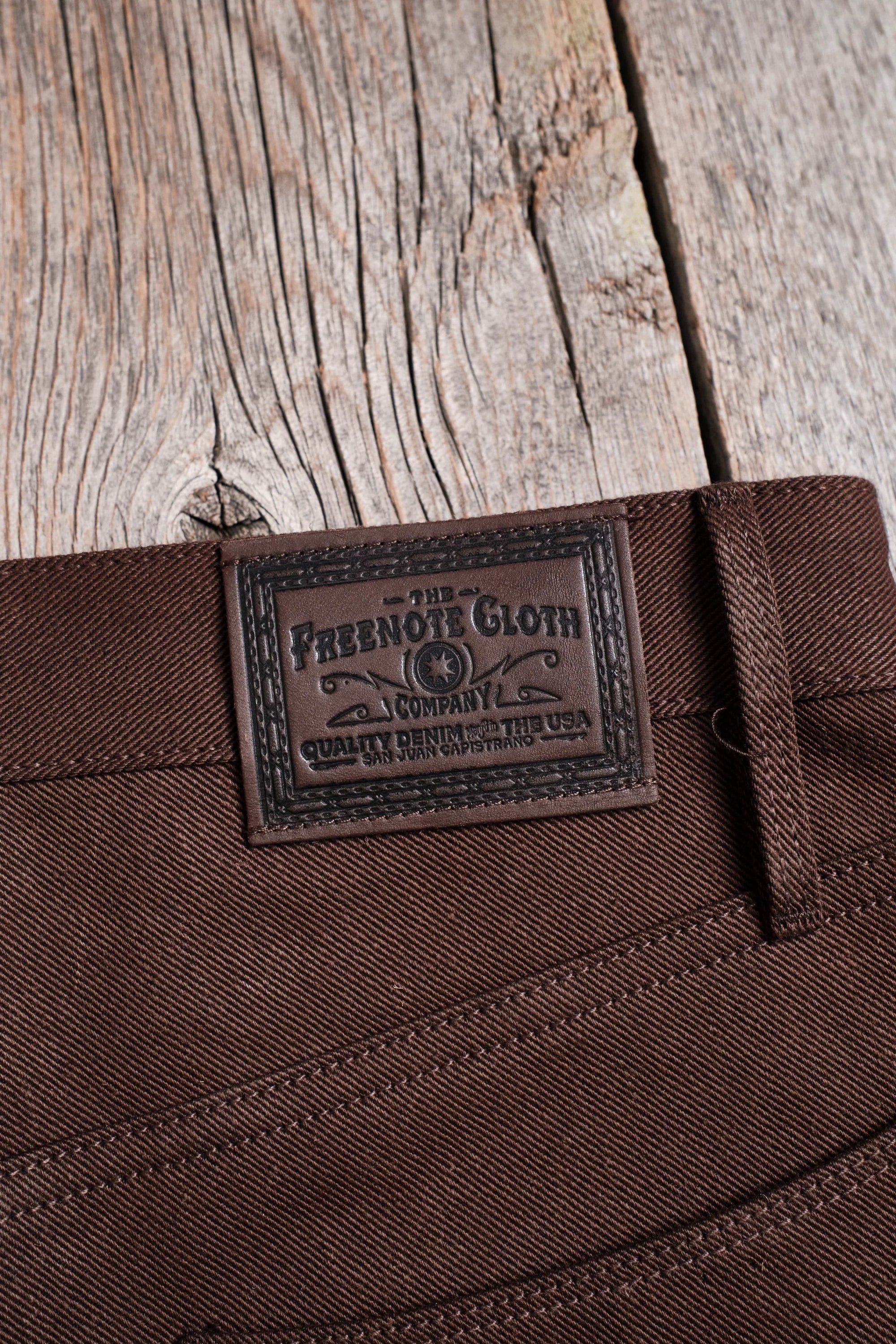 Freenote Cloth Modesto - 15oz Dark Brown Denim