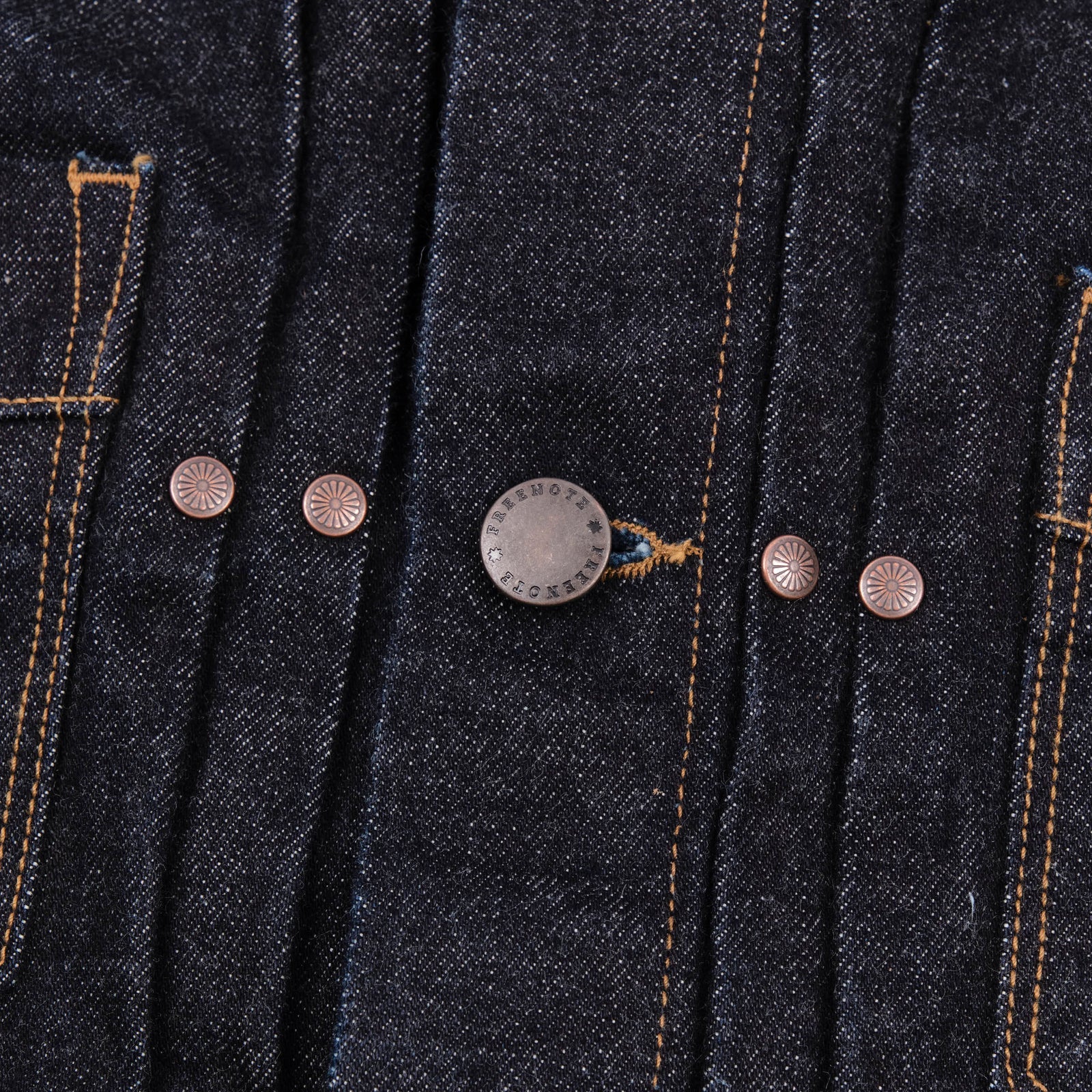 Freenote Cloth Riders Jacket - 15oz Unsinged Rinsed Denim