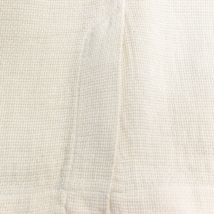 Hansen Garments Charlie Three Button Blazer - Off White Gauze - product shot - close up detail of side seam