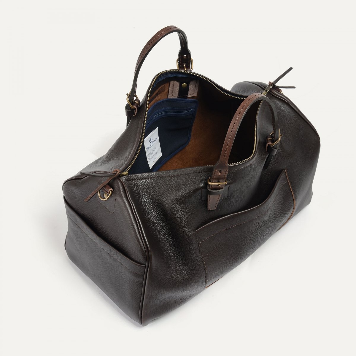 Bleu de Chauffe Hobo Travel Bag - Dark Brown