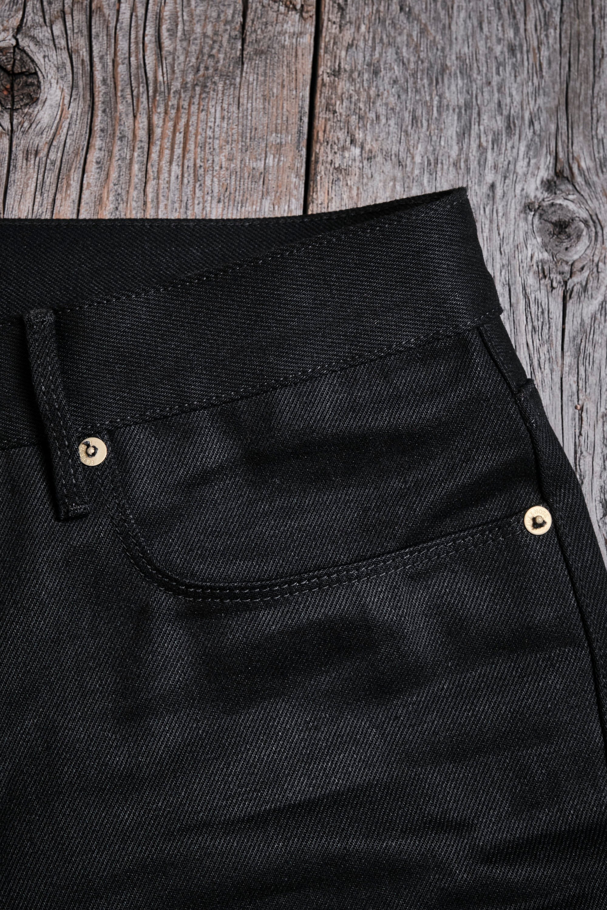 Freenote Cloth Portola - 15.75oz Aces High Black Denim