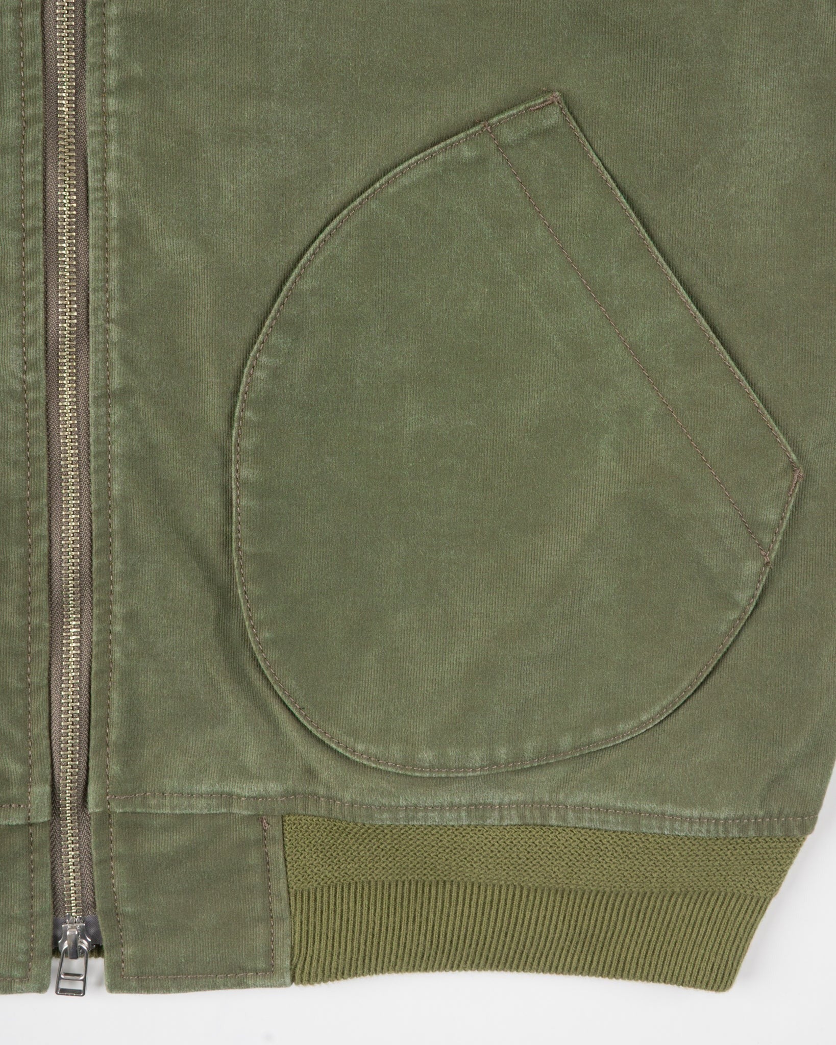 Iron Heart IHM-47-ODG 12oz Whipcord Tanker Jacket - Olive Drab Green