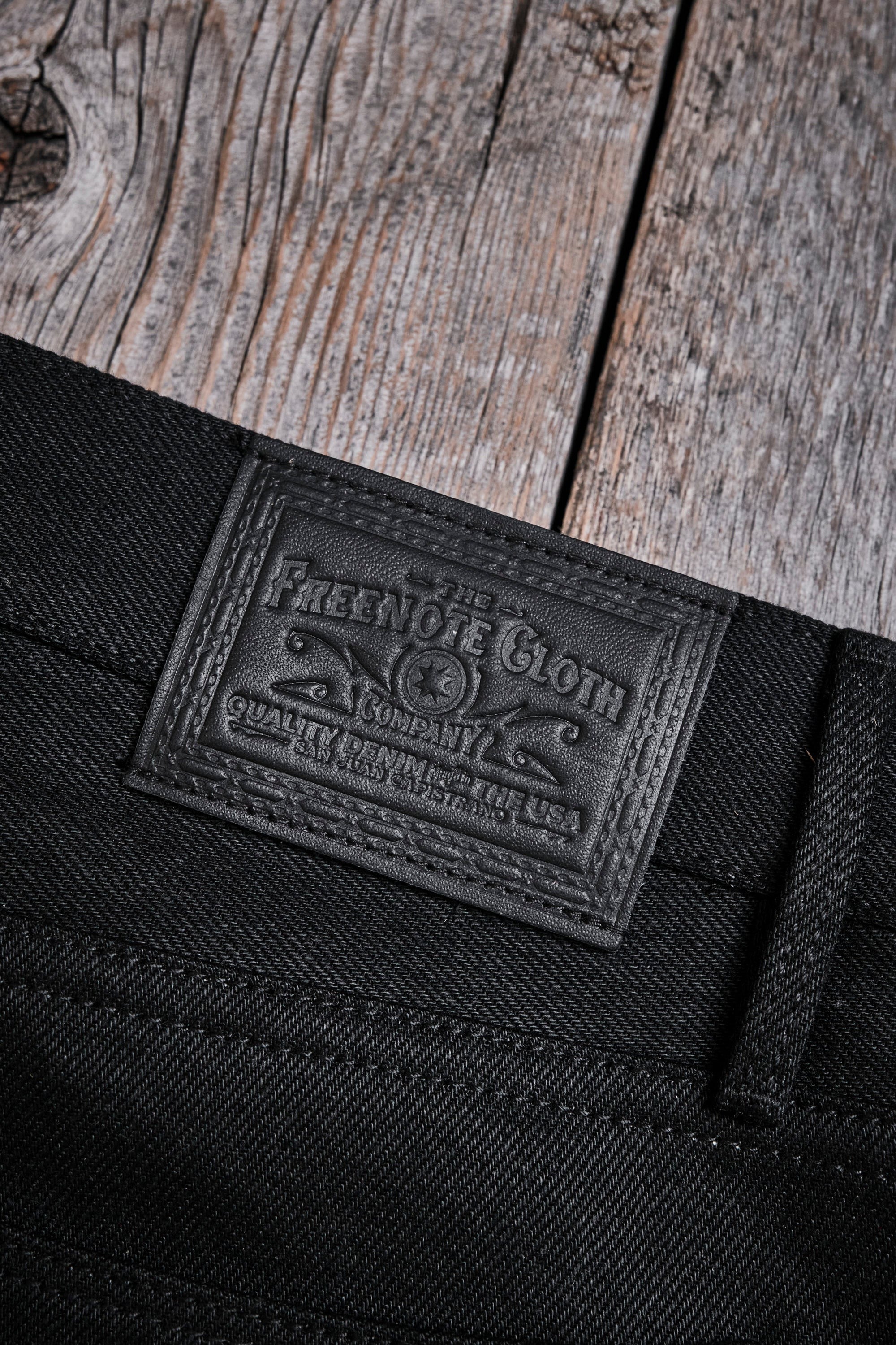 Freenote Cloth Portola - 15.75oz Aces High Black Denim