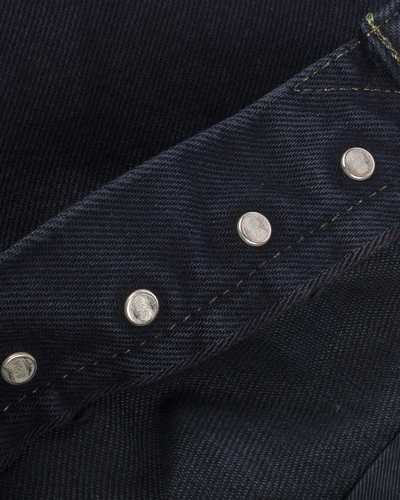 Iron Heart IH-888S-21od Indigo Overdyed Black 21oz. Selvedge Denim - Tapered Cut