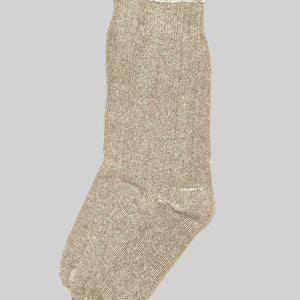 American Trench Sunday Sock in Khaki laid flat