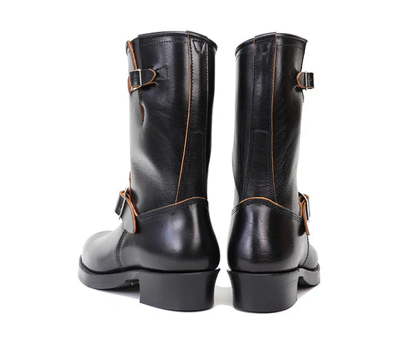 (Pre-Order FW25) John Lofgren Wabash Engineer Boots - Limited Edition Shinki Hikaku Horsebutt Black