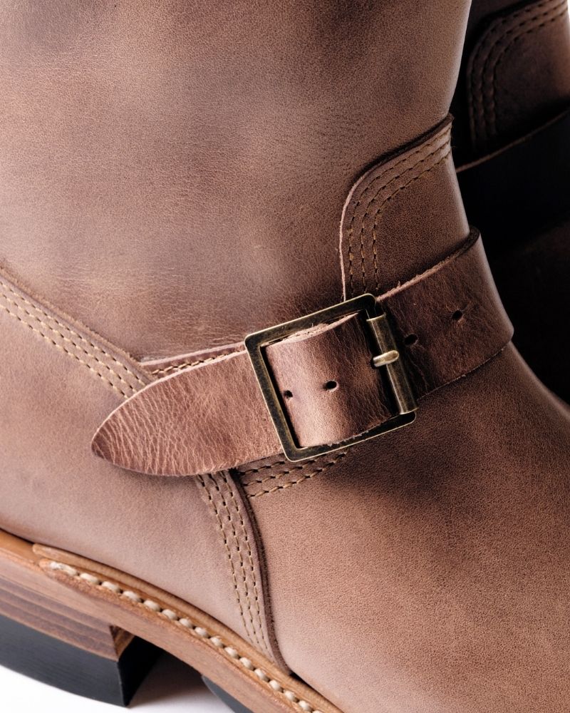 (Pre-Order FW26) John Lofgren Wabash Engineer Boots - Horween CXL Natural