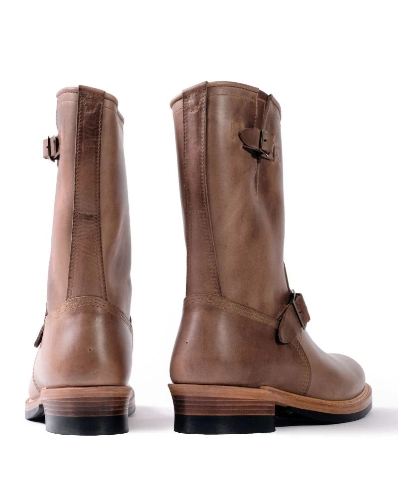 (Pre-Order FW26) John Lofgren Wabash Engineer Boots - Horween CXL Natural