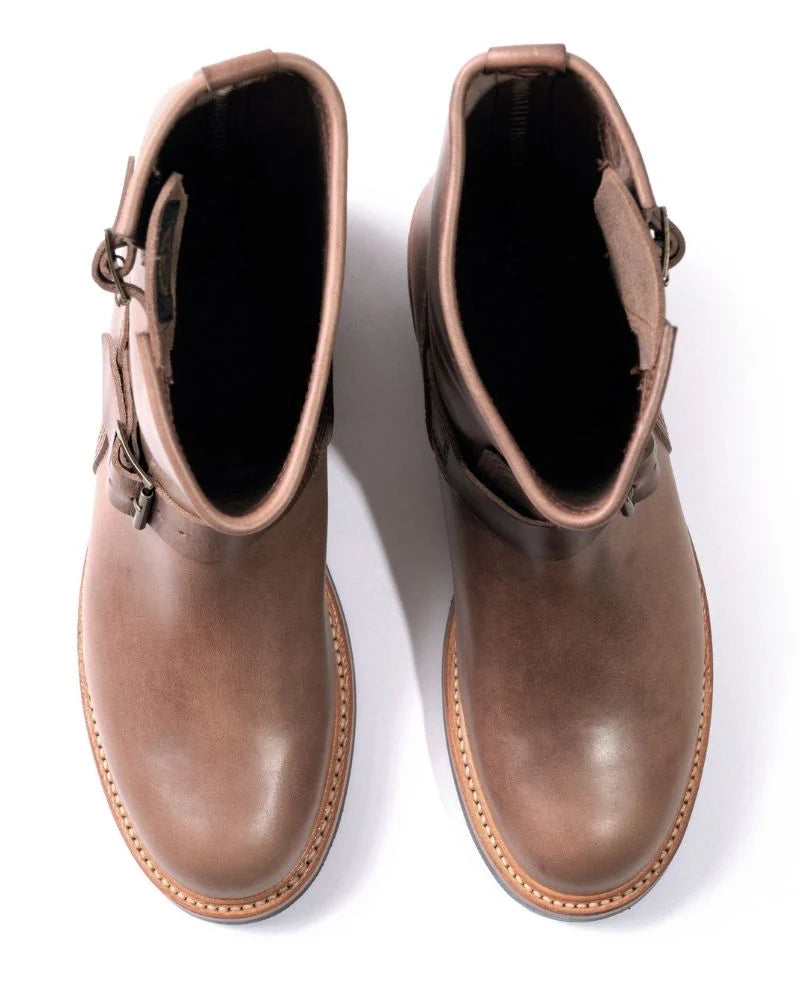 (Pre-Order FW26) John Lofgren Wabash Engineer Boots - Horween CXL Natural