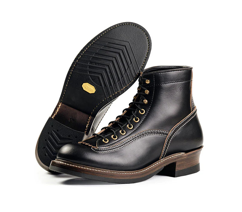 (Pre-Order FW26) John Lofgren Donkey Puncher Boots - Horween CXL Black