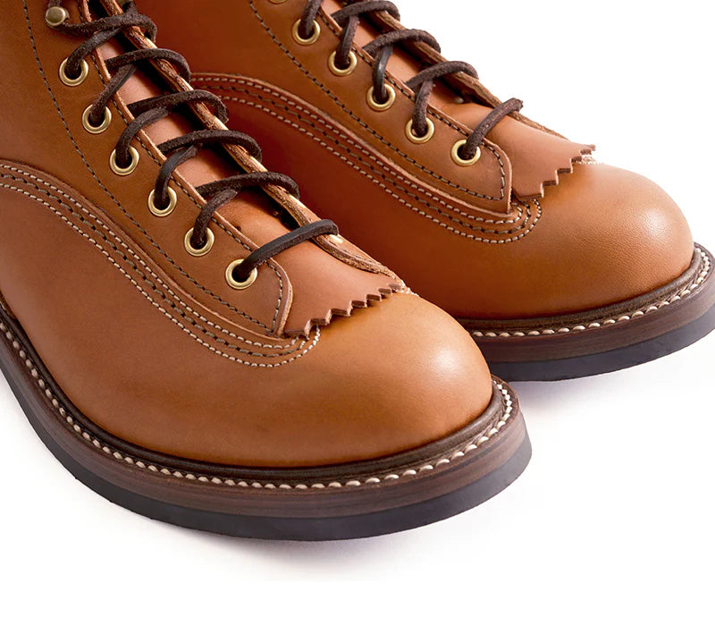 (Pre-Order SS26) John Lofgren Donkey Puncher Boots - Badalassi Carlo Cognac