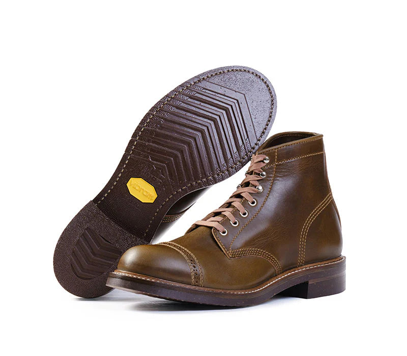 (Pre-Order FW26) John Lofgren Combat Boot - Horween Leather CXL Olive