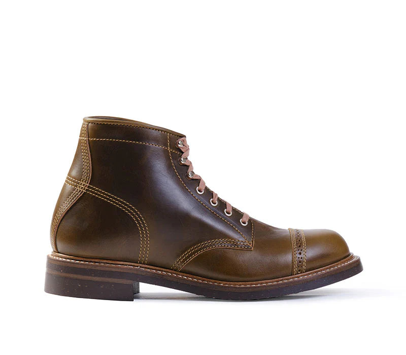 (Pre-Order FW26) John Lofgren Combat Boot - Horween Leather CXL Olive