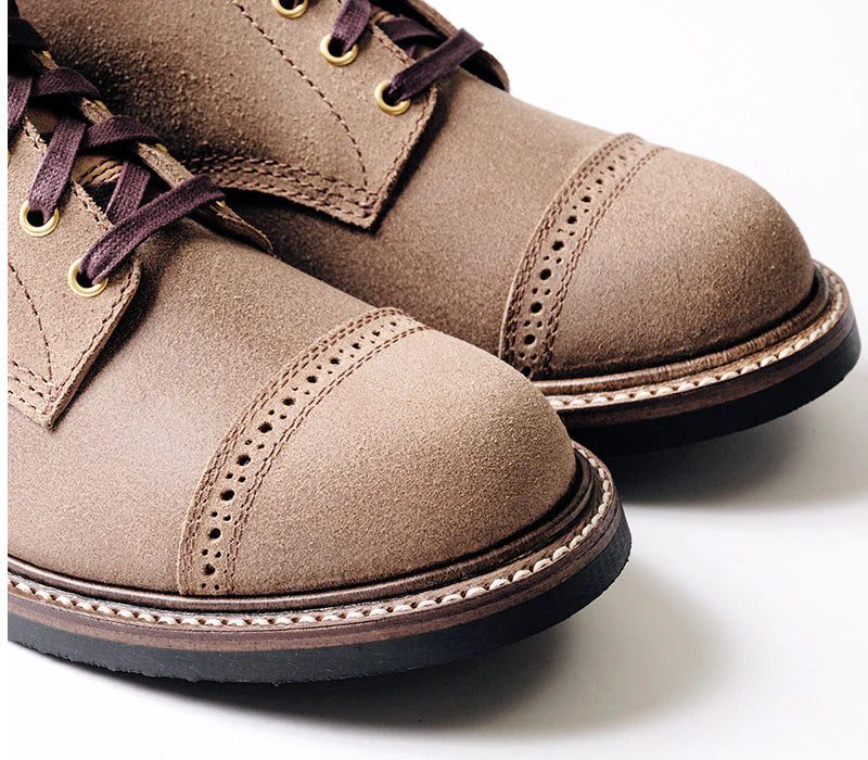 (Pre-Order FW26) John Lofgren Combat Boot - Horween Leather CXL Natural Roughout