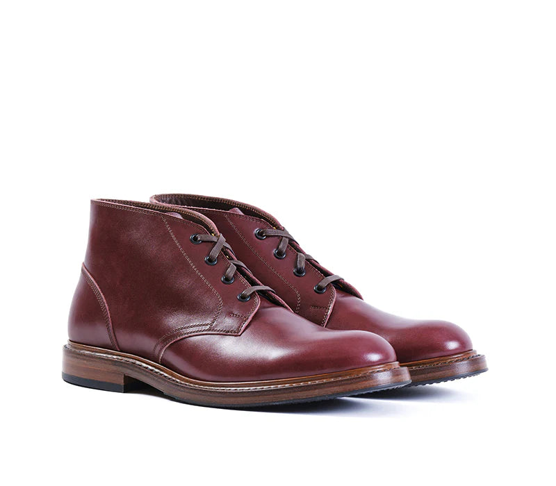 (Pre-Order SS26) John Lofgren Steadfast Chukka Boots - French Calfskin Burgundy