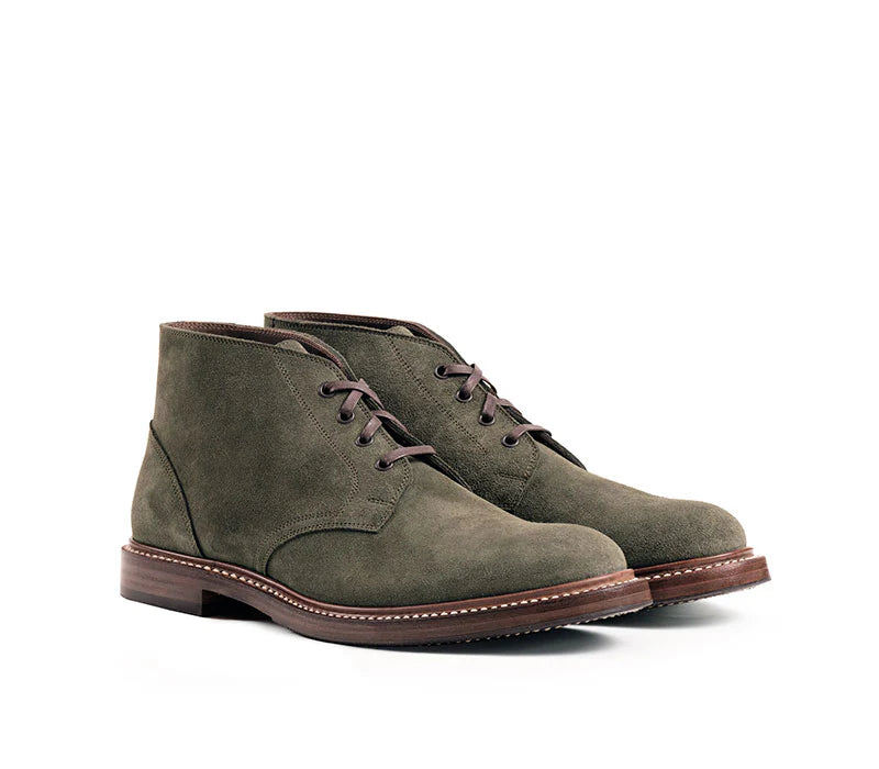 (Pre-order FW26) John Lofgren Bootmaker - The Steadfast Chukka Boots Japanese Suede - Olive