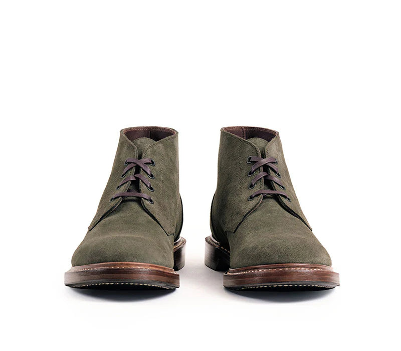 (Pre-order FW26) John Lofgren Bootmaker - The Steadfast Chukka Boots Japanese Suede - Olive