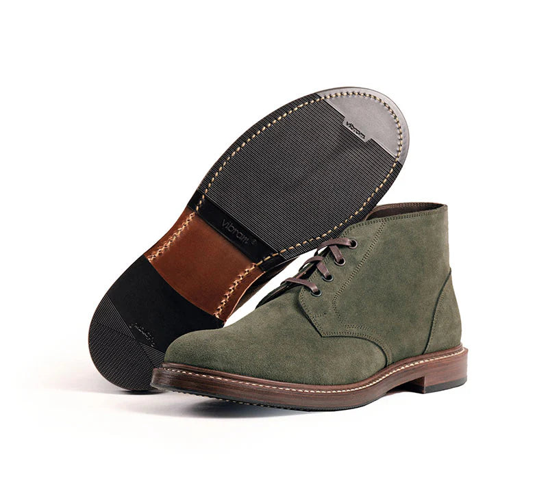 (Pre-order FW26) John Lofgren Bootmaker - The Steadfast Chukka Boots Japanese Suede - Olive
