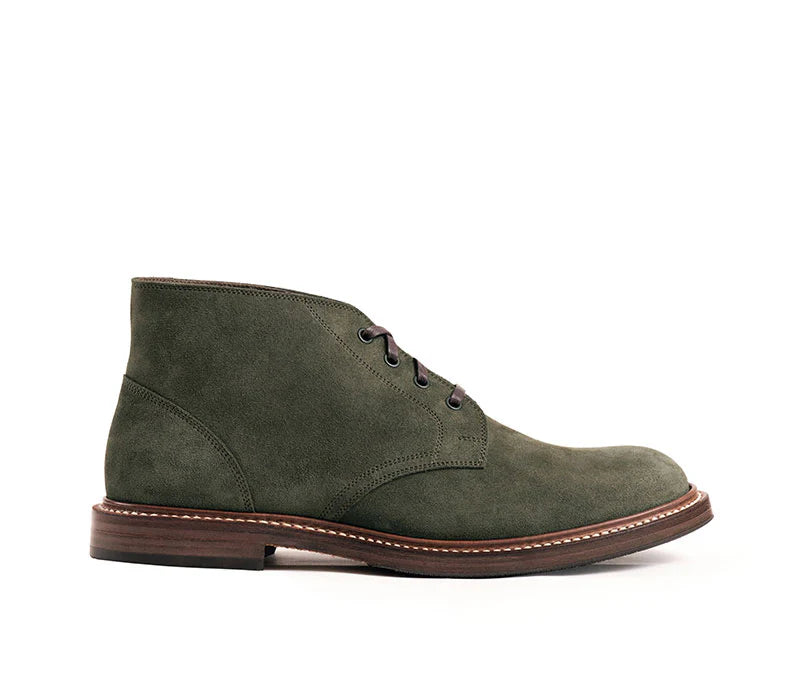 (Pre-order FW26) John Lofgren Bootmaker - The Steadfast Chukka Boots Japanese Suede - Olive