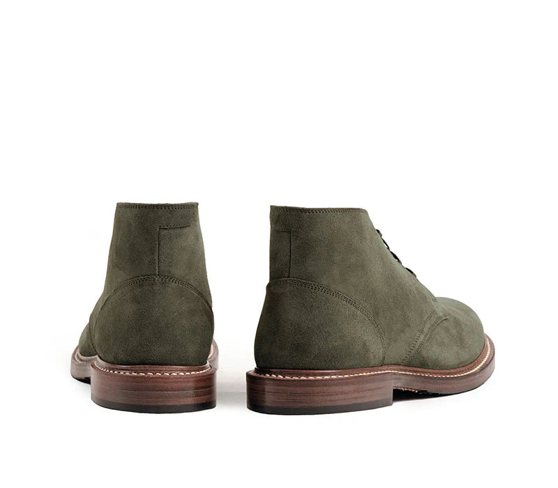 (Pre-order FW26) John Lofgren Bootmaker - The Steadfast Chukka Boots Japanese Suede - Olive