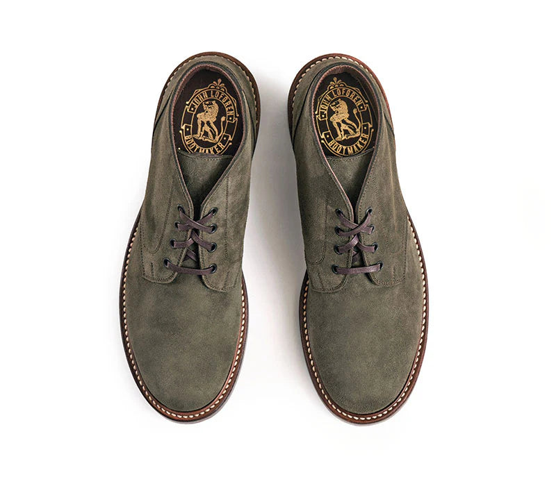 (Pre-order FW26) John Lofgren Bootmaker - The Steadfast Chukka Boots Japanese Suede - Olive
