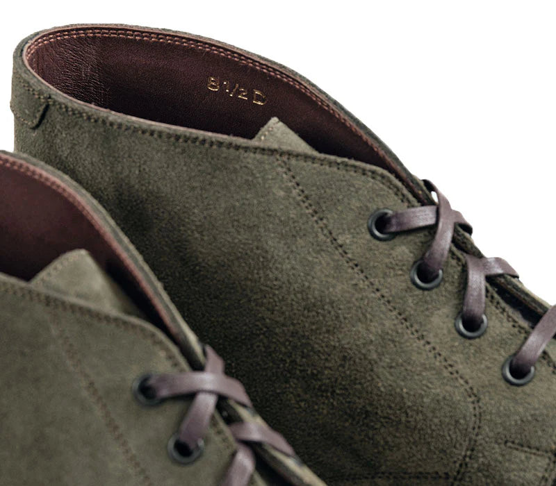 (Pre-order FW26) John Lofgren Bootmaker - The Steadfast Chukka Boots Japanese Suede - Olive