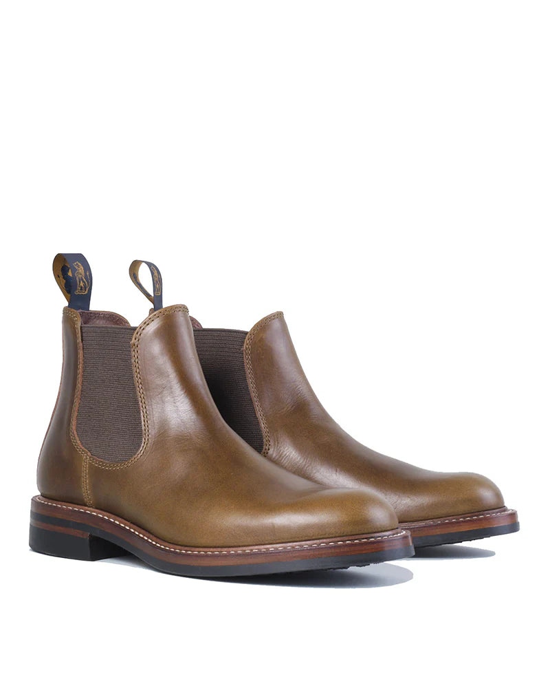 (Pre-Order FW26) John Lofgren Chelsea Boot - Horween CXL Olive