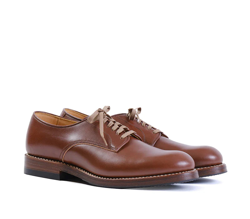 (Pre-Order SS26) John Lofgren Low Quarter Shoes - French Calfskin Russet Brown