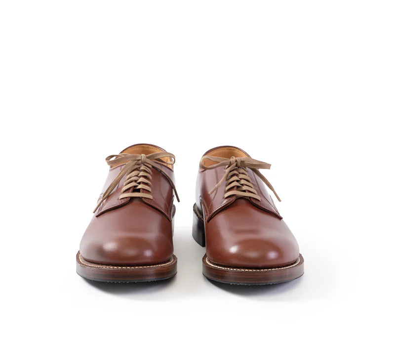 (Pre-Order SS26) John Lofgren Low Quarter Shoes - French Calfskin Russet Brown