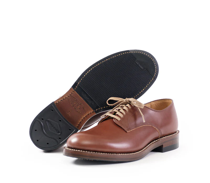 (Pre-Order SS26) John Lofgren Low Quarter Shoes - French Calfskin Russet Brown