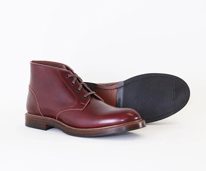 (Pre-Order SS26) John Lofgren Steadfast Chukka Boots - French Calfskin Burgundy