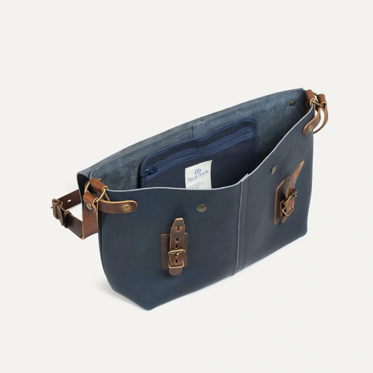 Bleu de Chauffe Lucien Satchel Bag - Navy