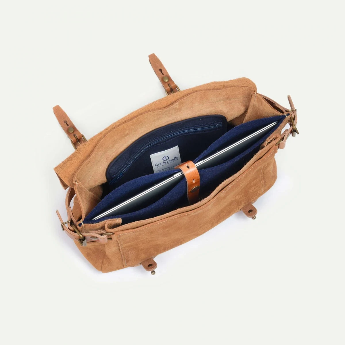 Bleu de Chauffe Postman Bag Eclair M - Camel