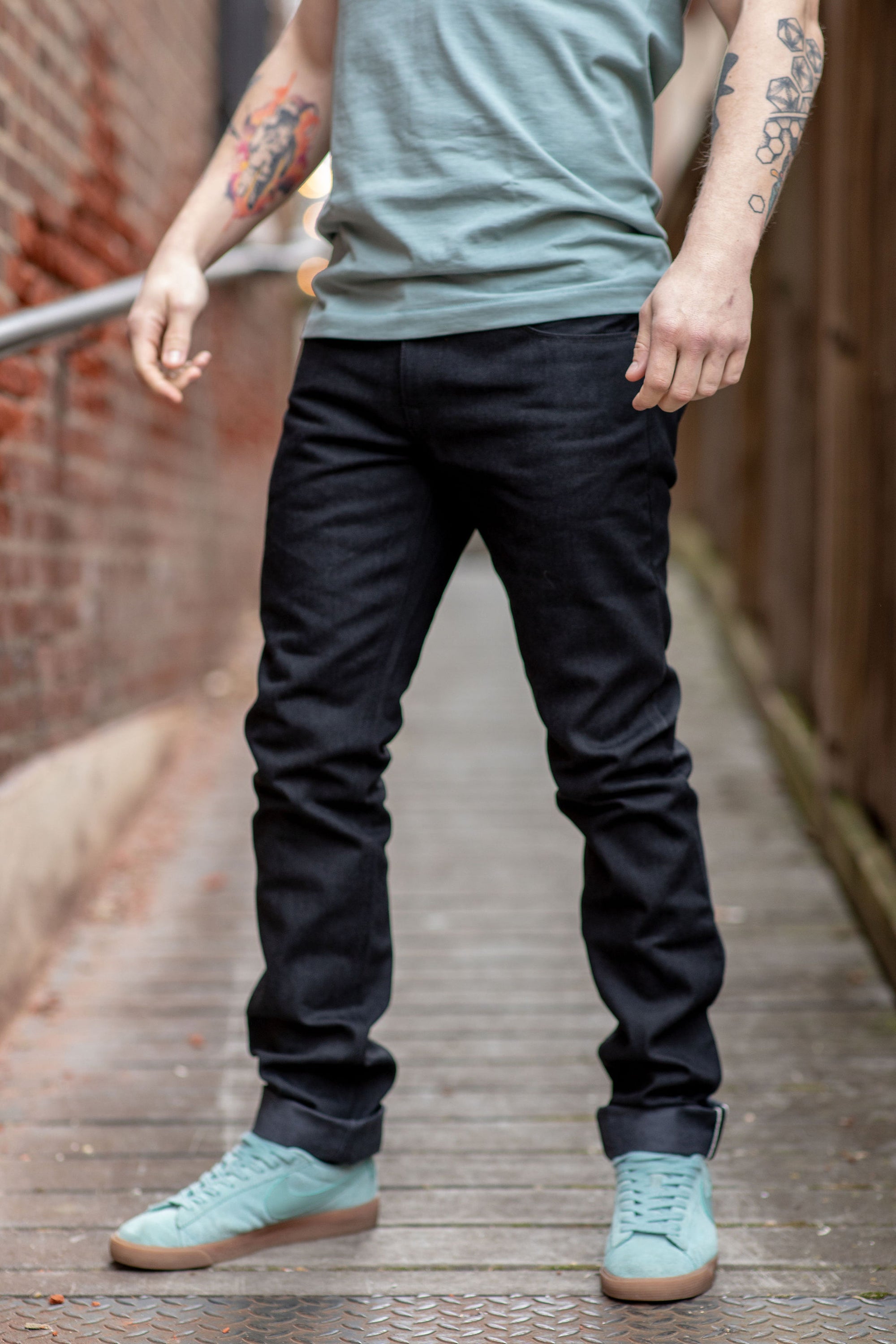 Freenote Cloth Rios - 14.25oz Black Grey