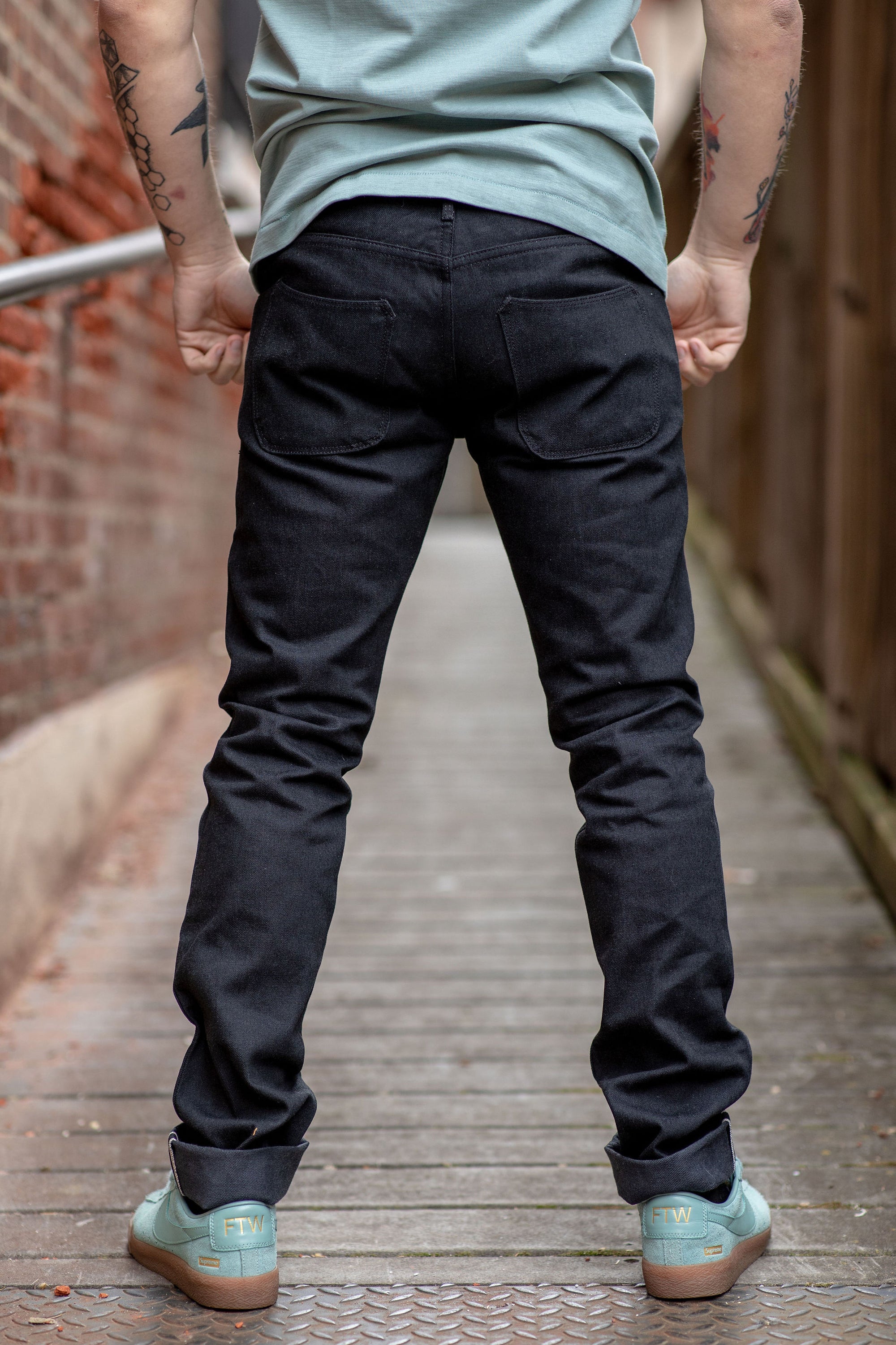 Freenote Cloth Rios - 14.25oz Black Grey