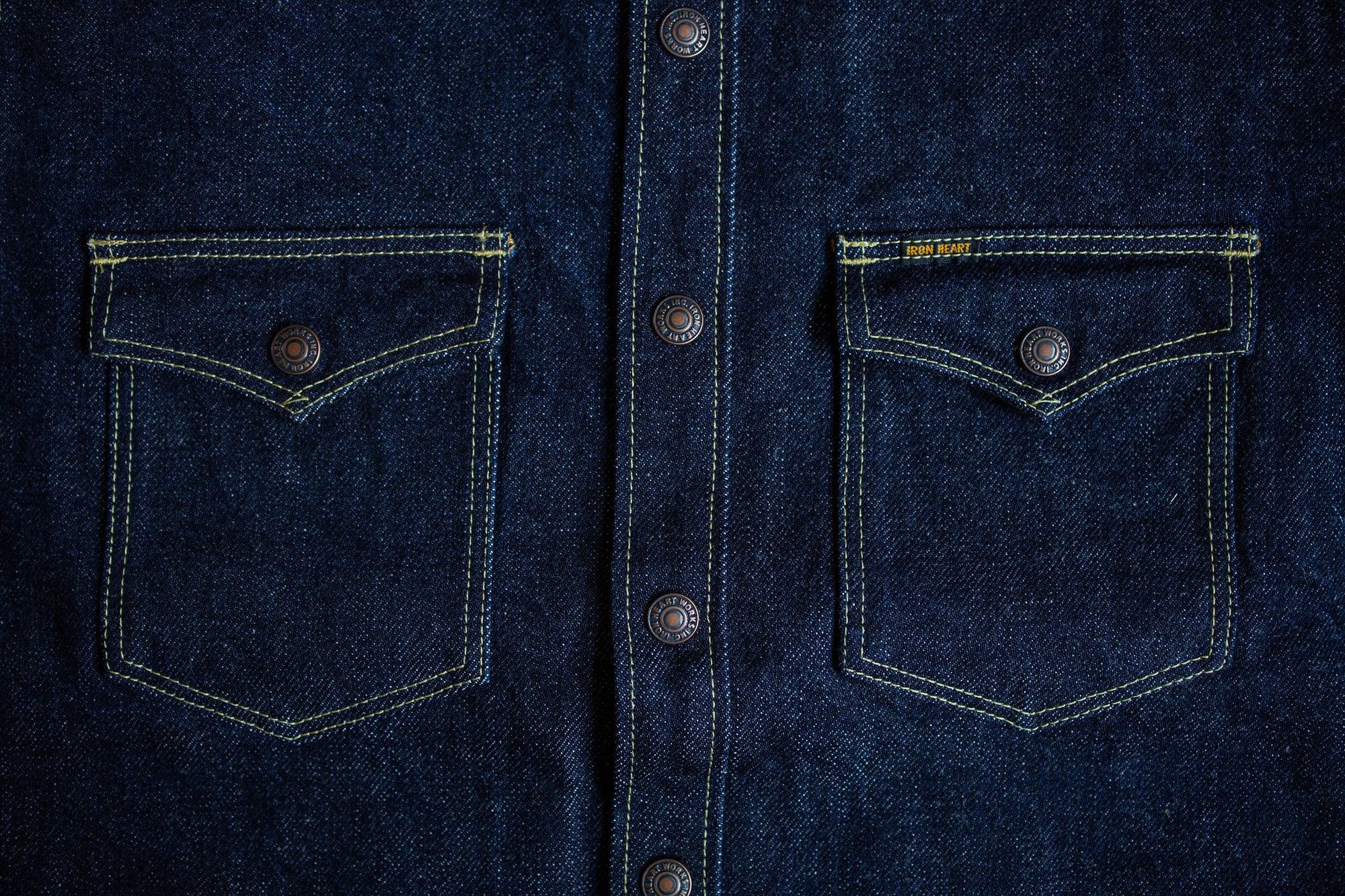 Iron Heart IHSH-177 18oz Selvedge Denim CPO - Indigo