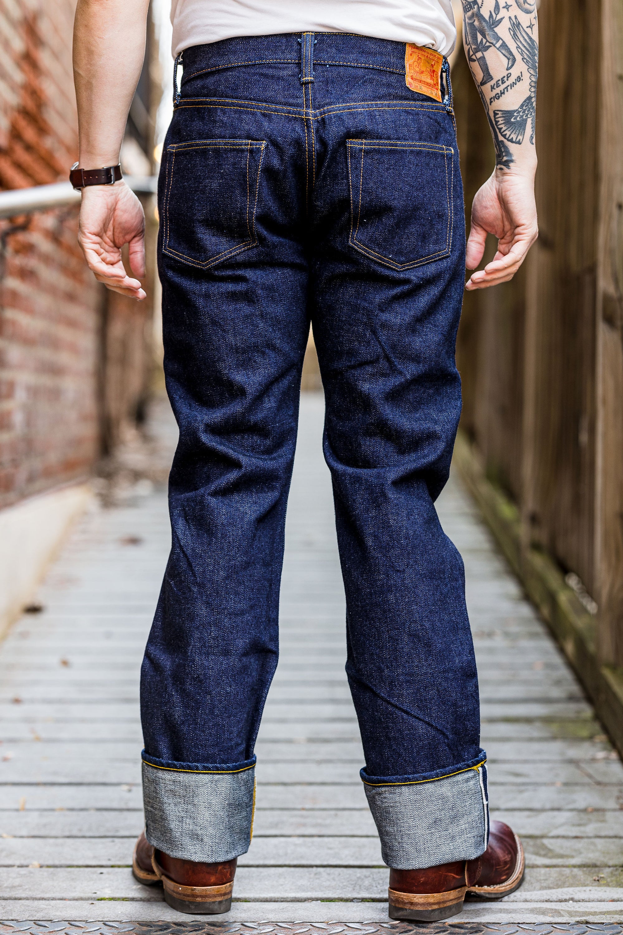 Samurai S5000VX21ozII 21oz Cho-Kiwami Selvedge Straight Fit - Model Back