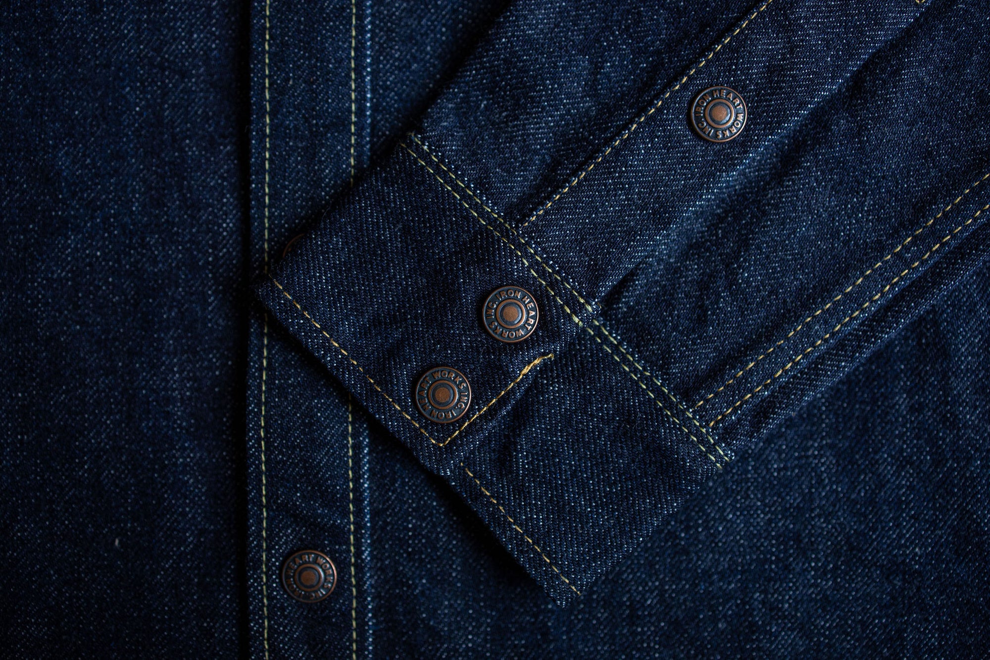 Iron Heart IHSH-177 18oz Selvedge Denim CPO - Indigo
