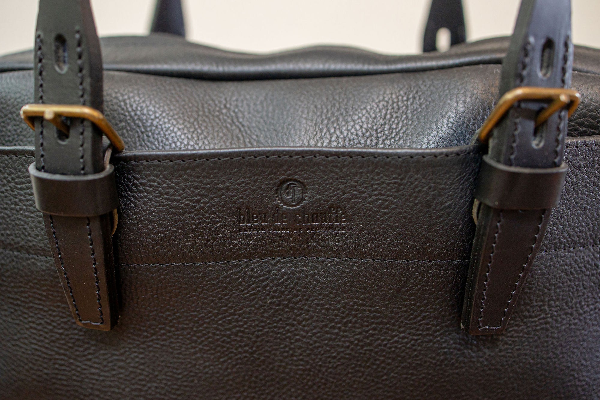 Bleu de Chauffe Folder Business Bag - Black