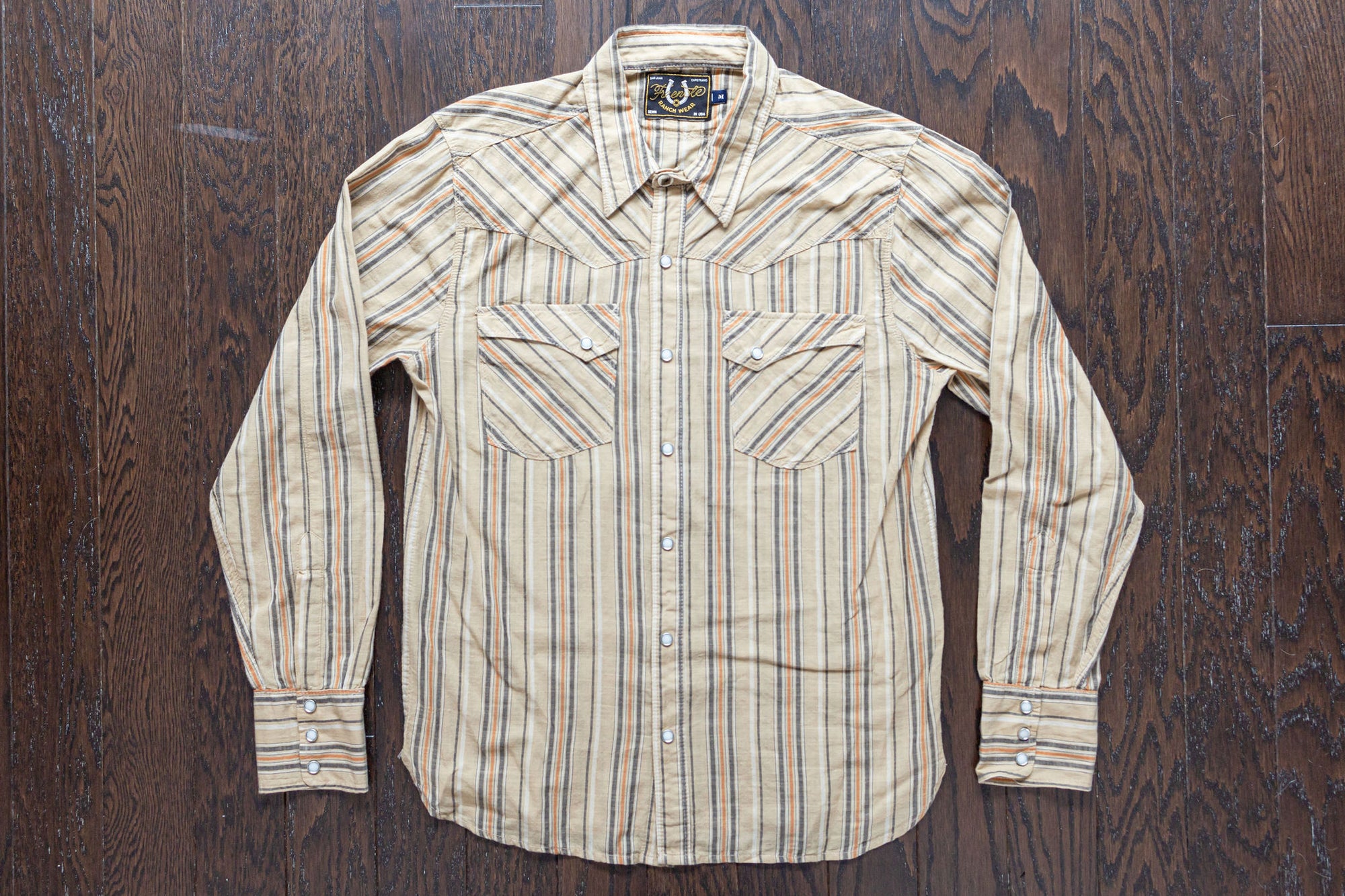 Freenote Cloth Calico - Tan Stripe