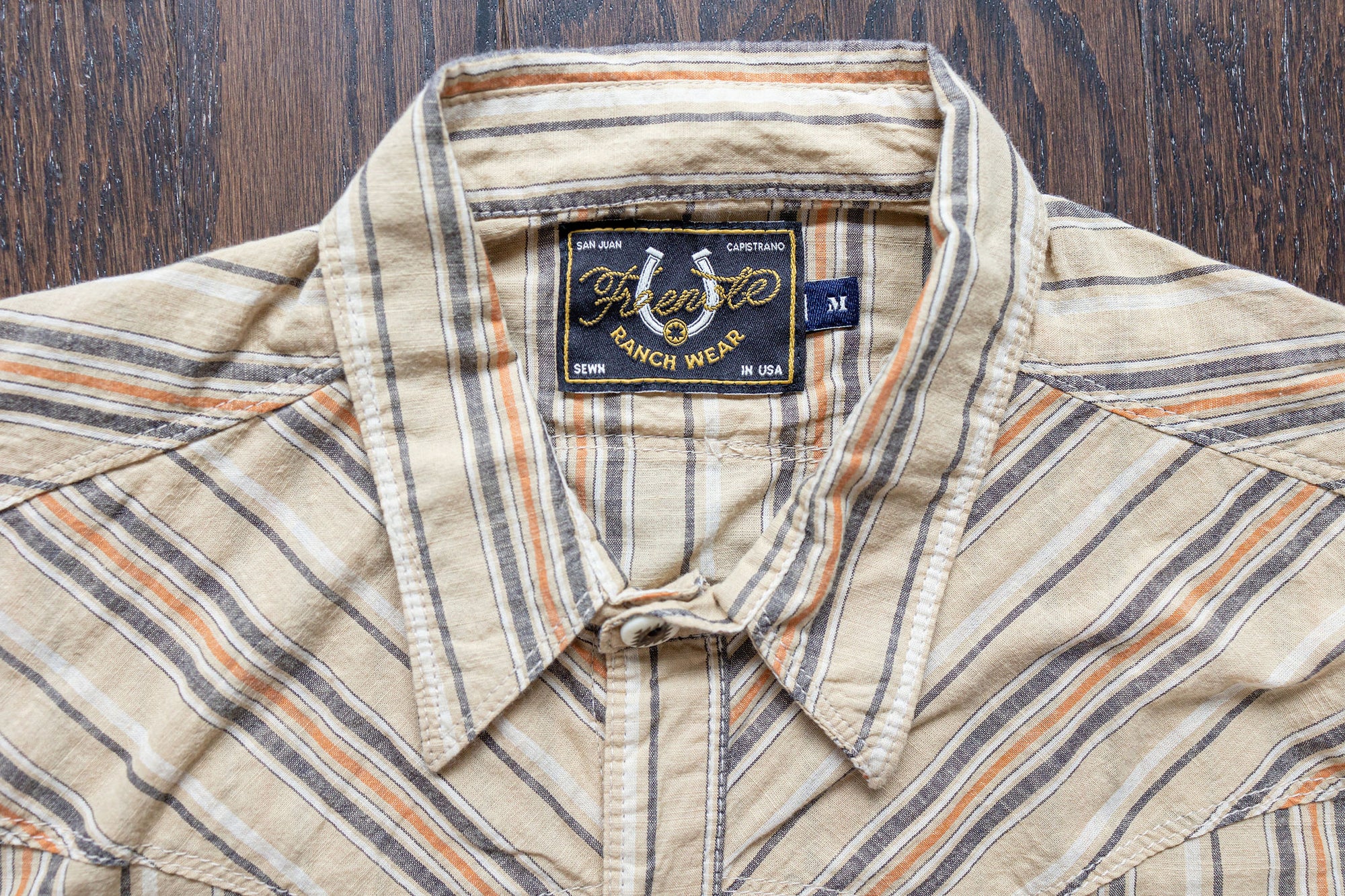 Freenote Cloth Calico - Tan Stripe