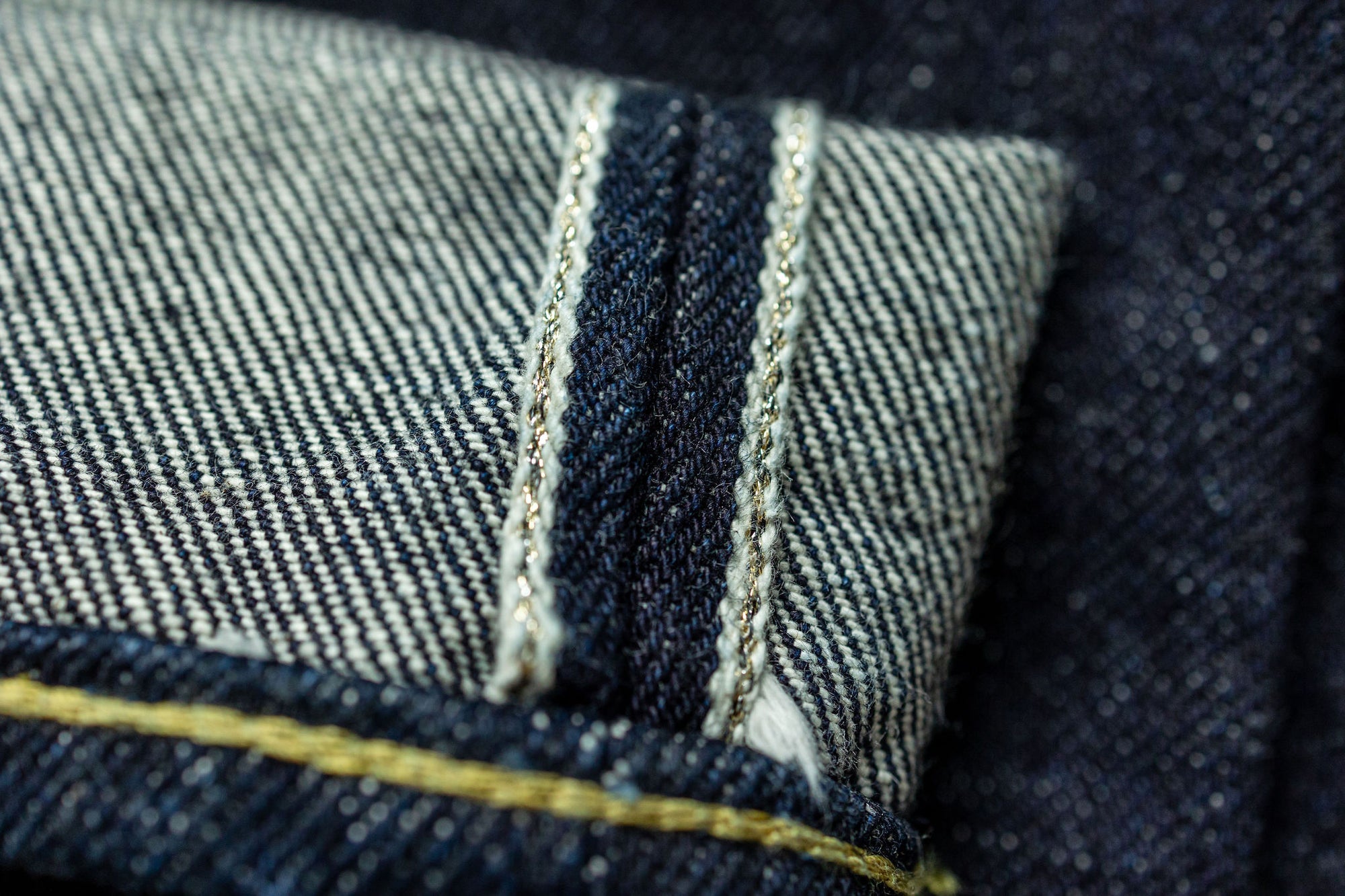 Samurai S5000VX25oz-TM 25oz Limited "Saigoku Musou" Model Straight Fit - selvedge detail