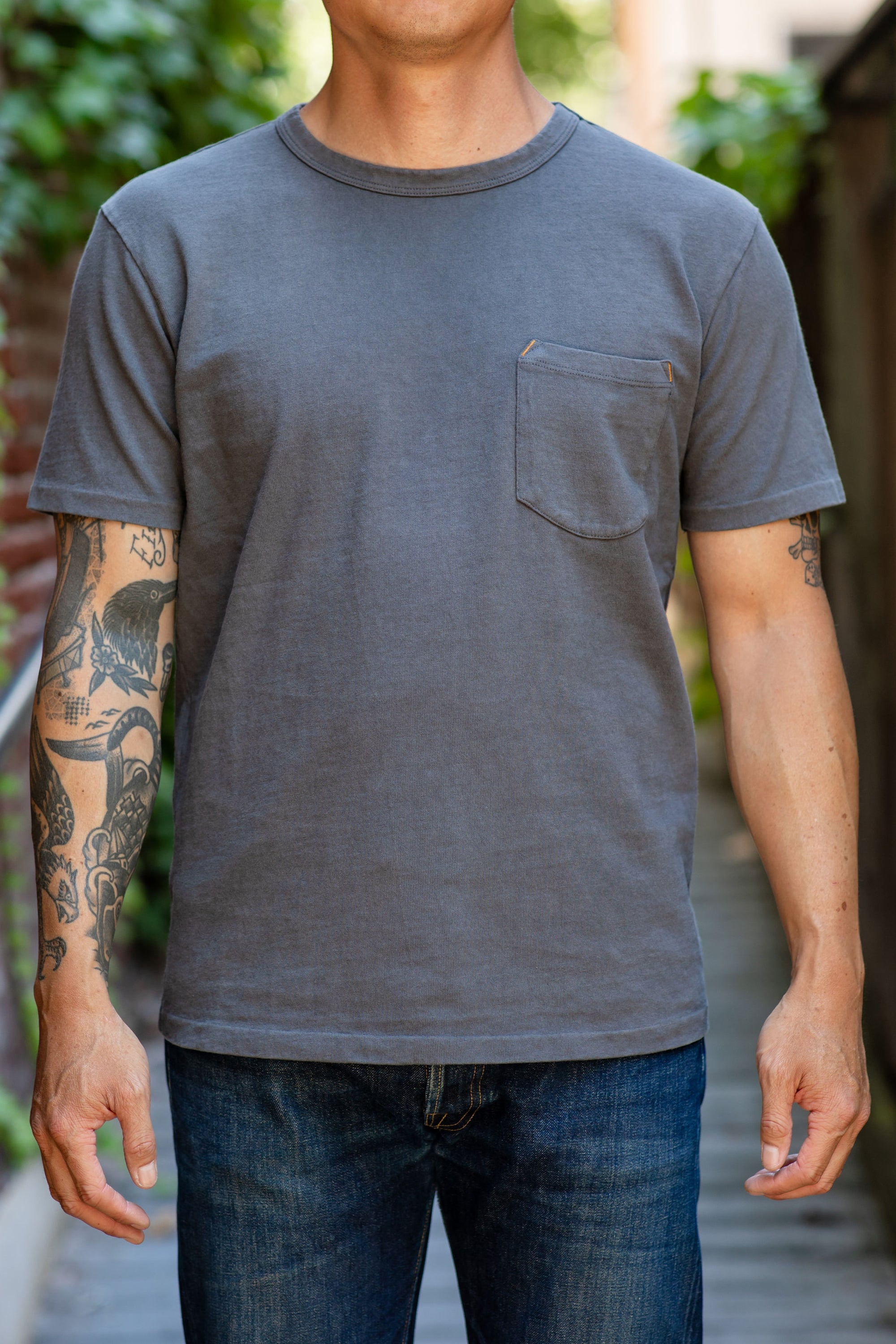 Freenote Cloth 13oz Pocket T-Shirt - Midnight