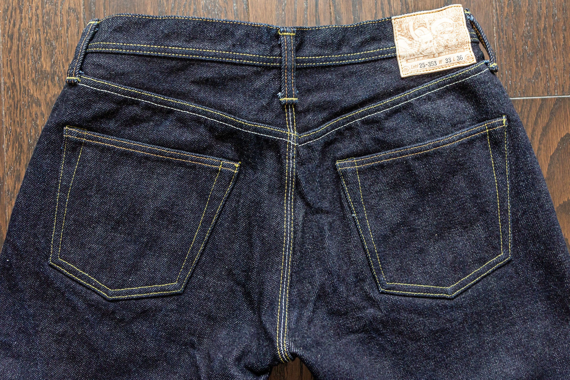 Samurai S5000VX25oz-TM 25oz Limited "Saigoku Musou" Model Straight Fit - flat lay back details