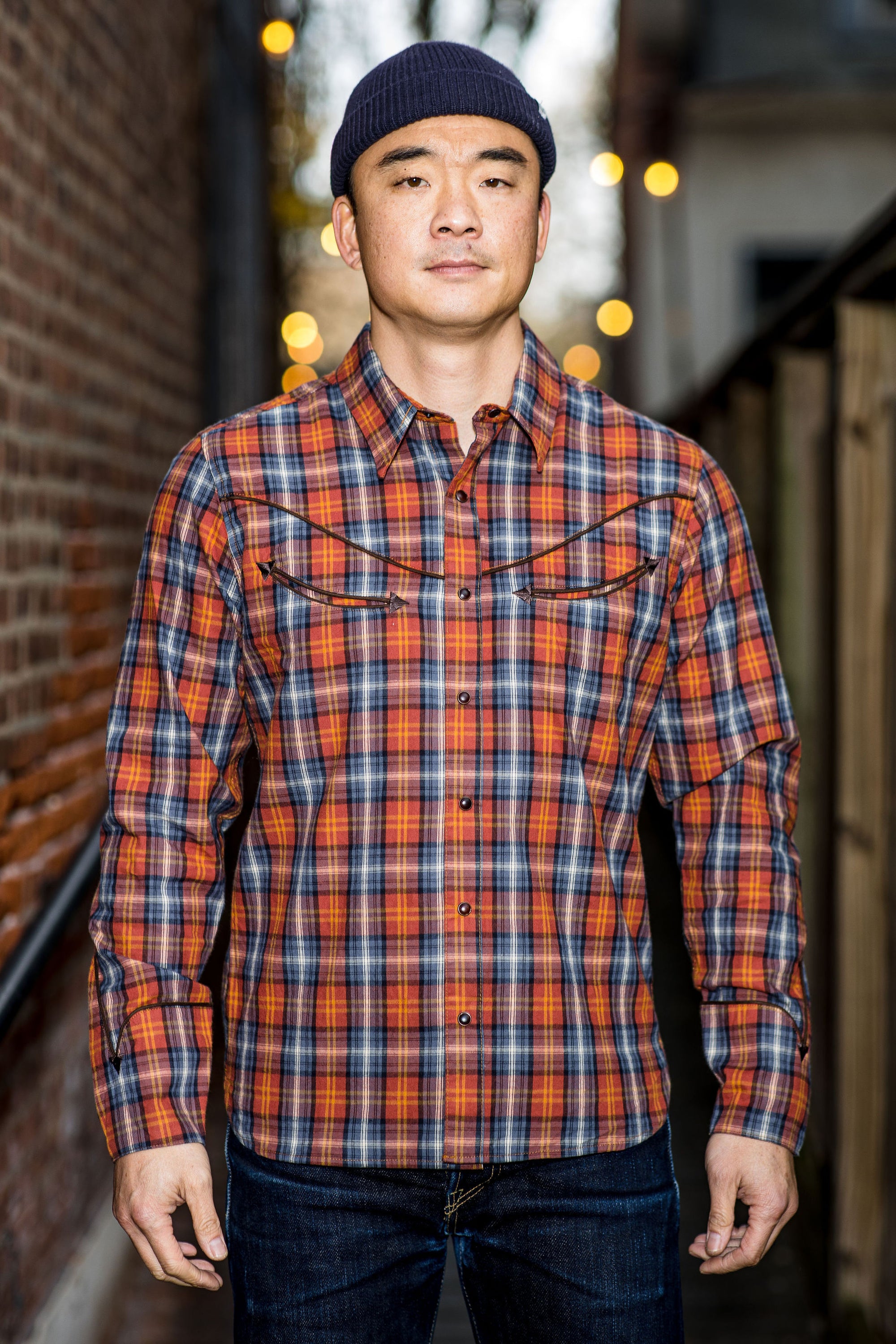 Freenote Cloth Rambler - Rust Plaid