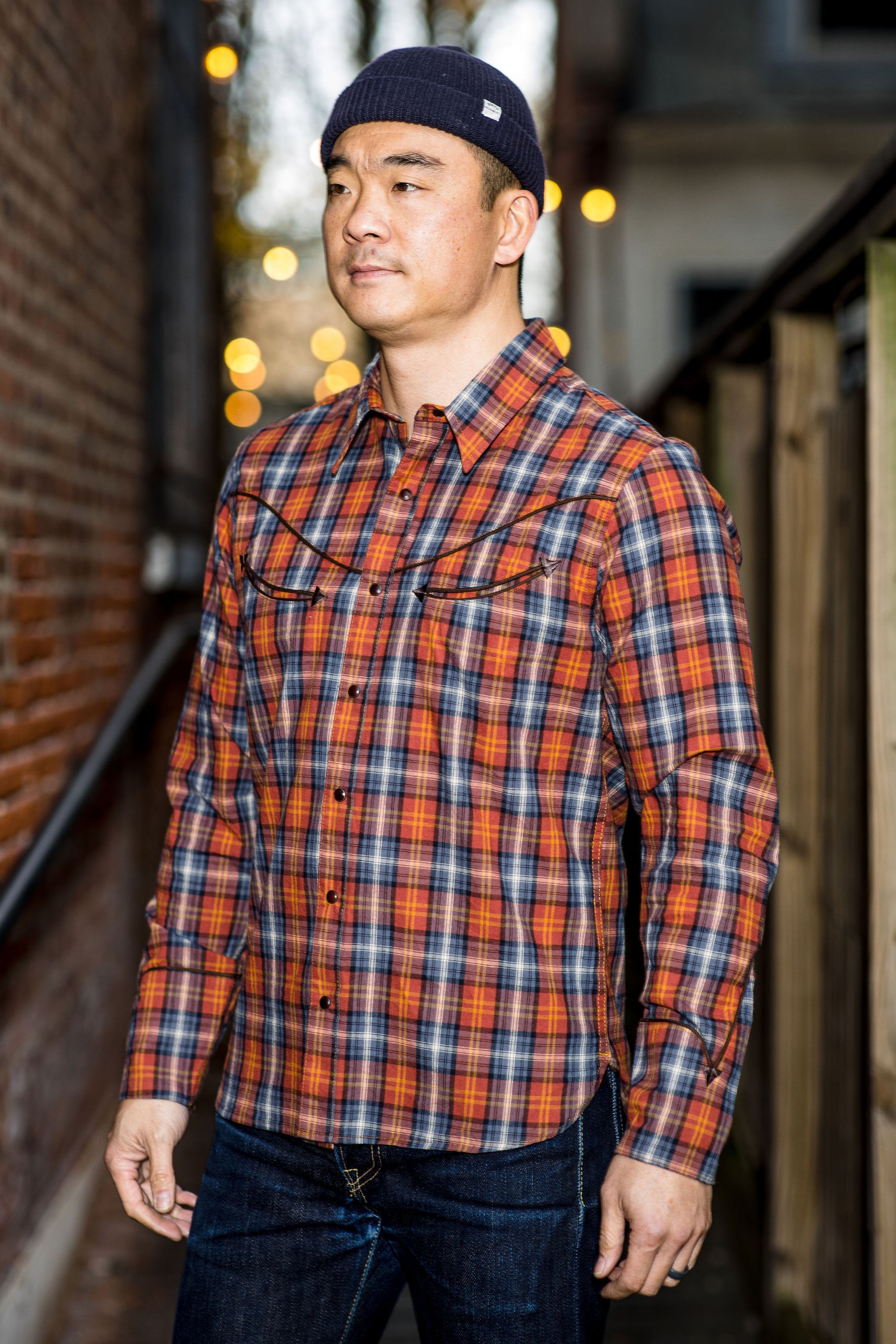 Freenote Cloth Rambler - Rust Plaid