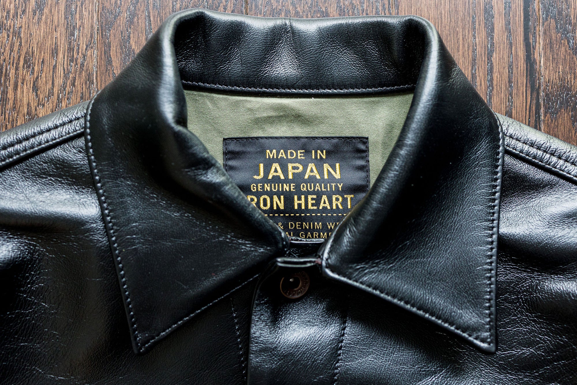 Iron Heart IHJ-64-BLK Horsehide Modified Type III Jacket - Black