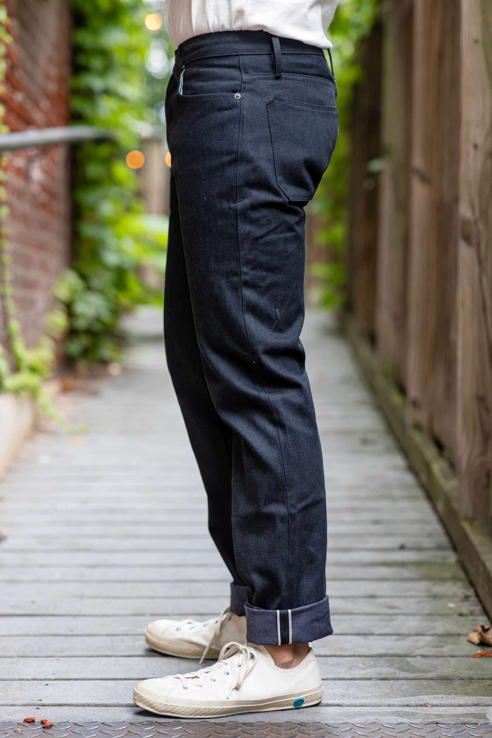 Freenote Cloth Portola Taper - 14.25oz Black Grey Denim